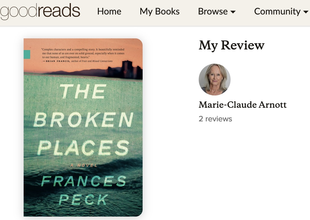 The Broken Places – by Frances Peck